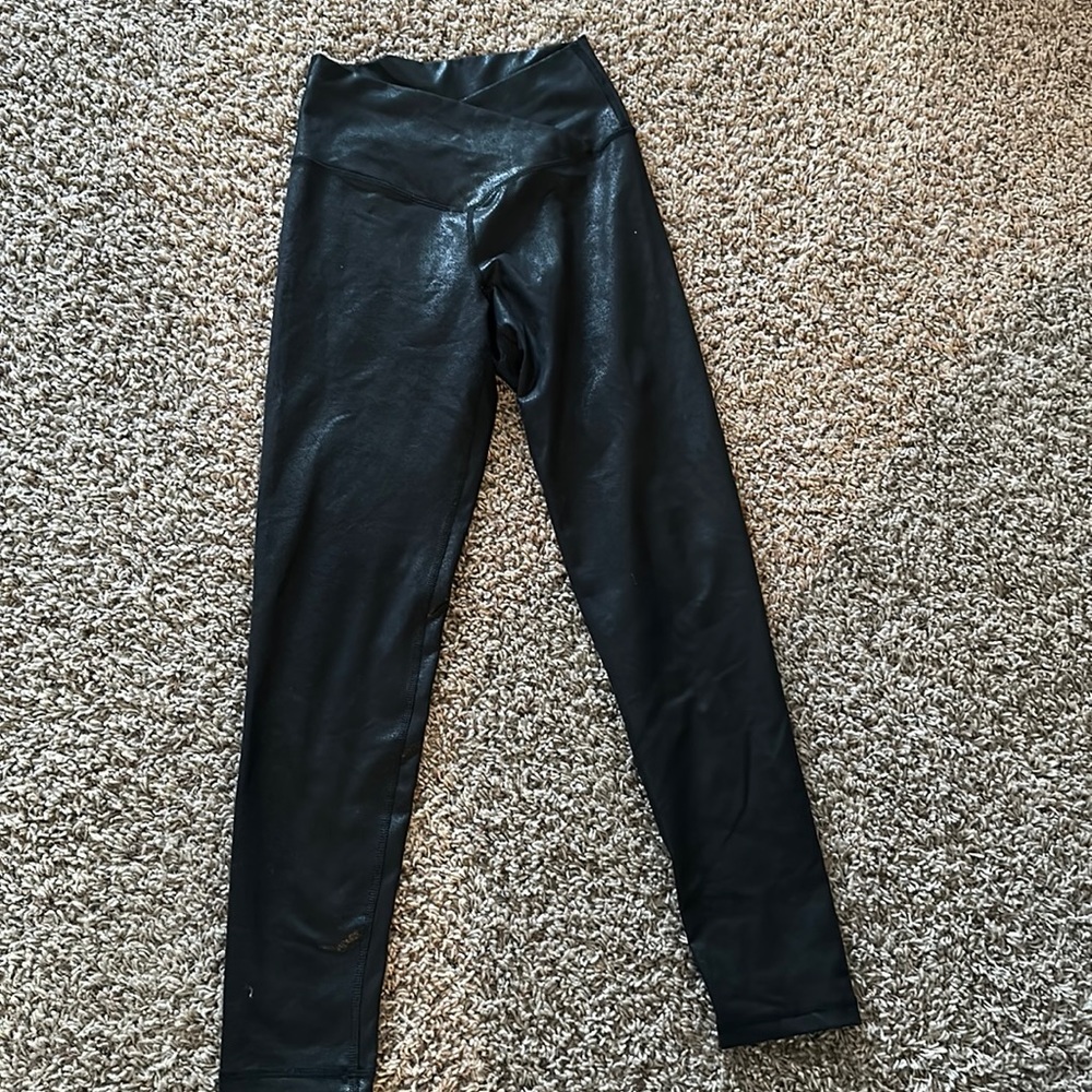 Aerie shiny cross over leggings
